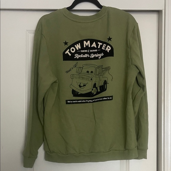 Disney Parks 2024 Tow Mater Sweatshirt Disney Cars
